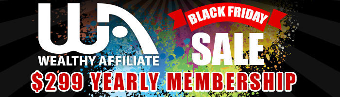 Black Friday Sale - Wealthy Affiliate Annual Membership only $299 - laurenkinghorn.com