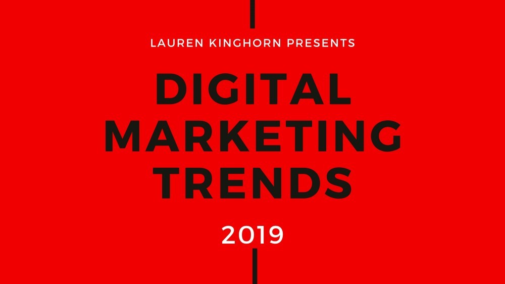 Digital Marketing Trends in 2019