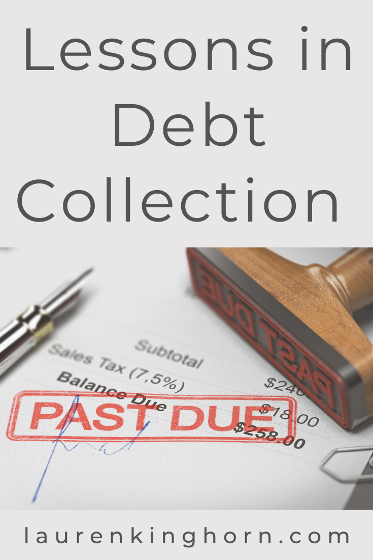 How do you handle debt collection in your business?     These are lessons I've learned in debt collection over the years.     Post sponsored by Pacific Collection Group.     #DebtCollection #DebtCollectionAssistance #PacificCollectionGroup