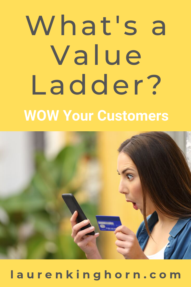 Wow your Customers into buying your products again and again by understanding the Value Ladder and creating a Sales Funnel. Learn More... #whatsavalueladder #salesfunnel #digitalmarketingstrategy #onlinemarketingstrategy